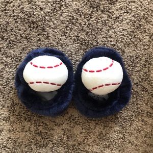 Baby baseball slippers